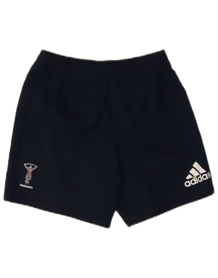 Мужские спортивные шорты Adidas с графическим рисунком, маленькие, темно-синие, полиэстер