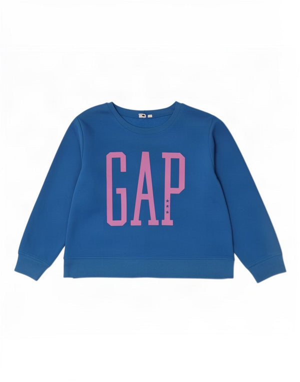 Женский джемпер с рисунком Gap UK 18 XL, синий хлопок