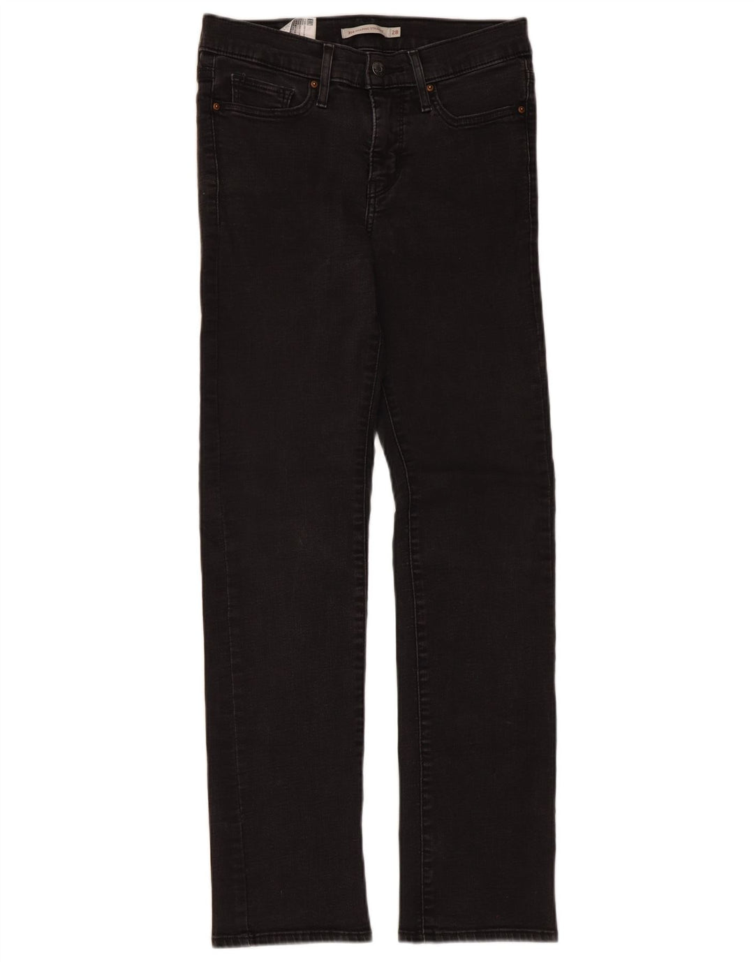 Женские прямые джинсы Levi's 314 W28 L30, черный хлопок