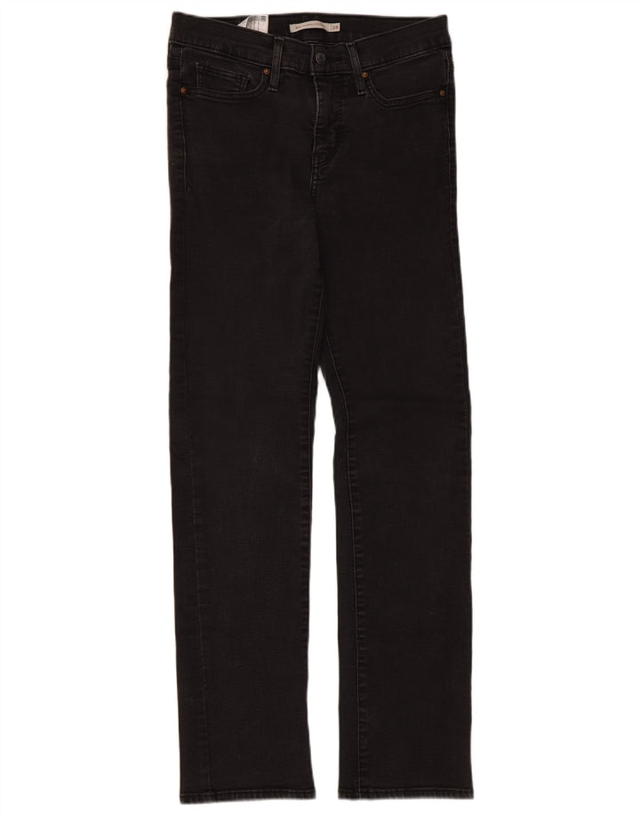 Женские прямые джинсы Levi's 314 W28 L30, черный хлопок