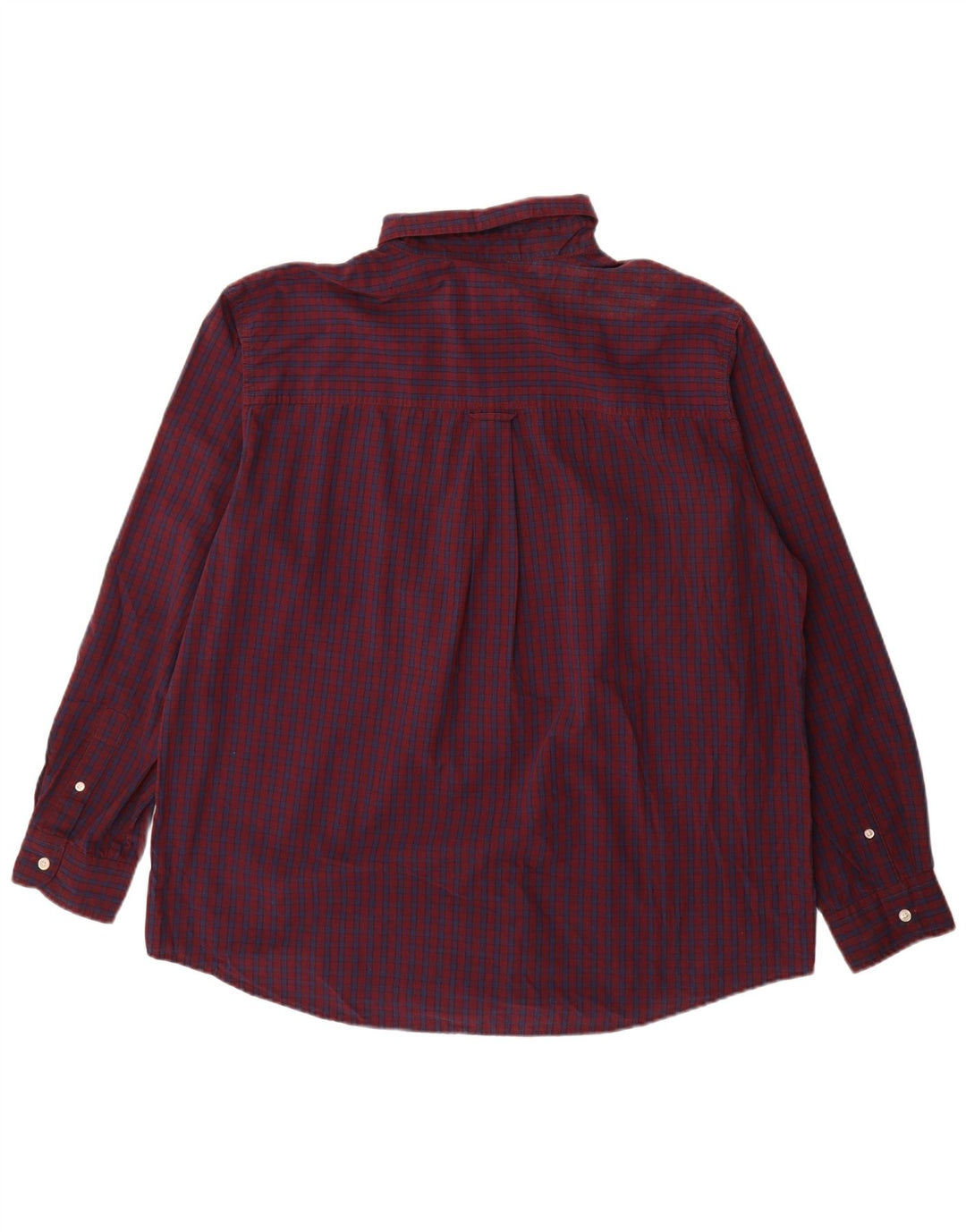 Мужская рубашка Chaps Easy Care XL, бордовая клетка, хлопок