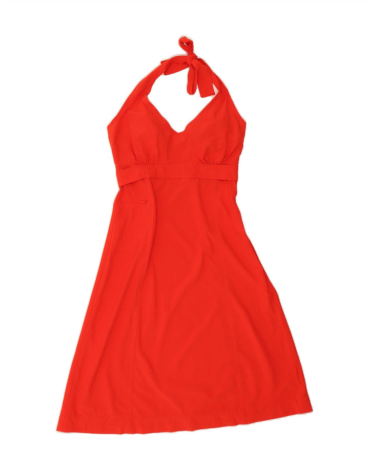 ATHLETA Womens Halter Dress US 0 XS Red Vintage Athleta and Second-Hand Athleta from Messina Hembry 