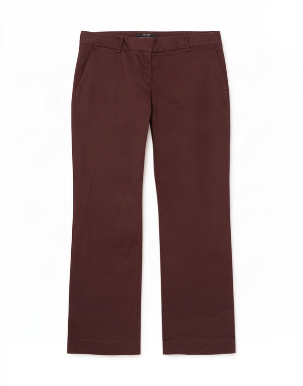Женские костюмные брюки Zara Bootcut EU 42, большие W32 L32, коричневые, хлопковые