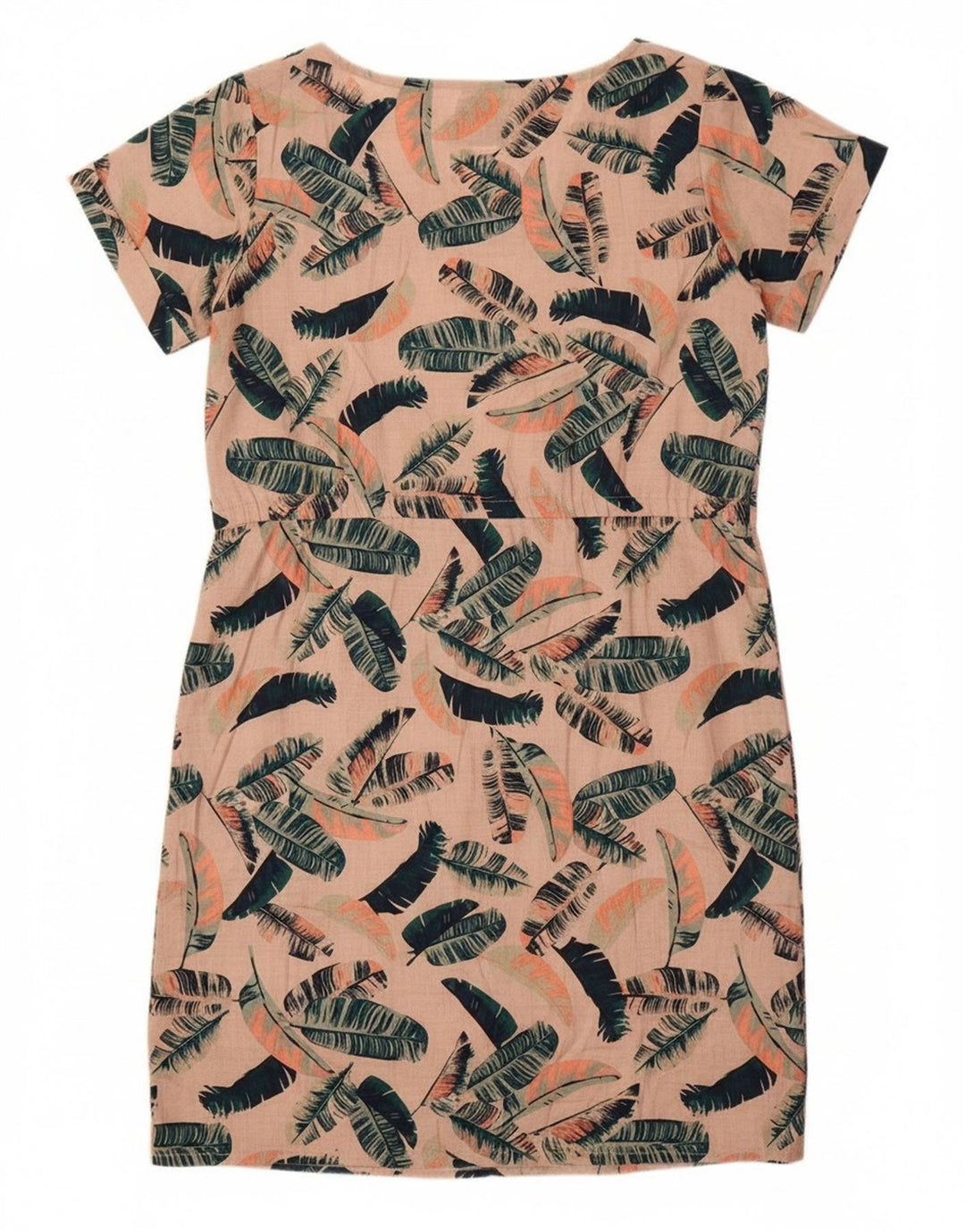 MOUNTAIN WAREHOUSE Womens Shift Dress UK 12 Medium Beige Floral Polyester