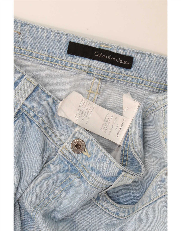 Женские прямые джинсы Calvin Klein W32 L34, синие, хлопок