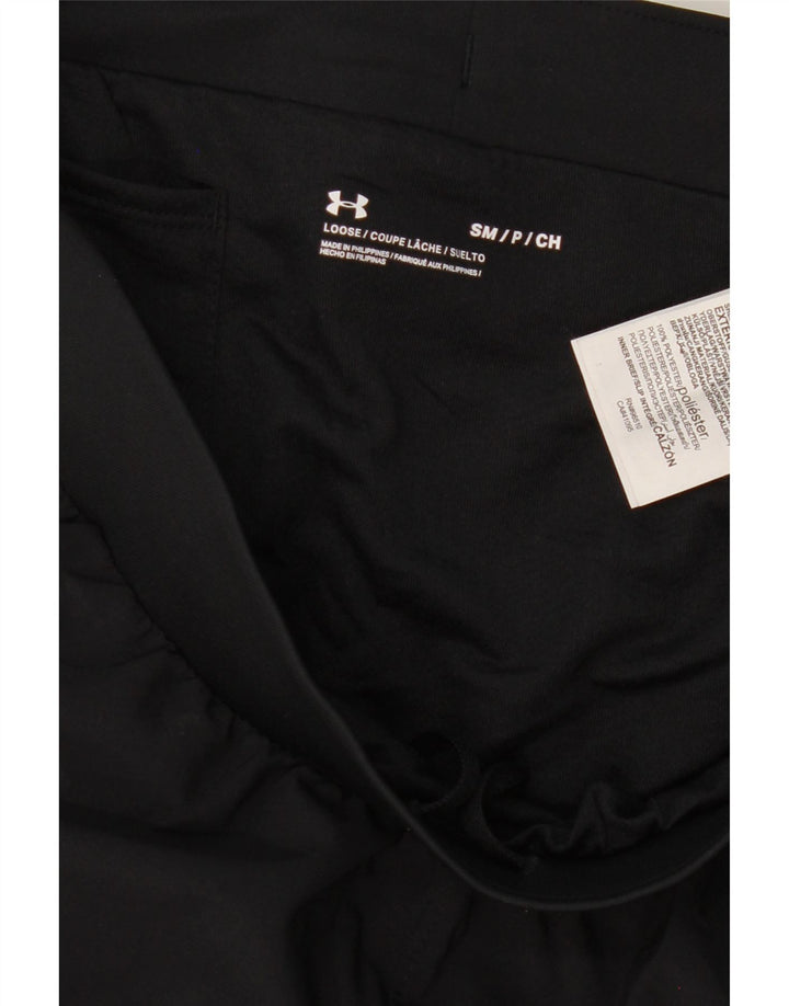 UNDER ARMOUR Womens Sport Shorts UK 8 Small  Black Colourblock Polyester Vintage Under Armour and Second-Hand Under Armour from Messina Hembry 