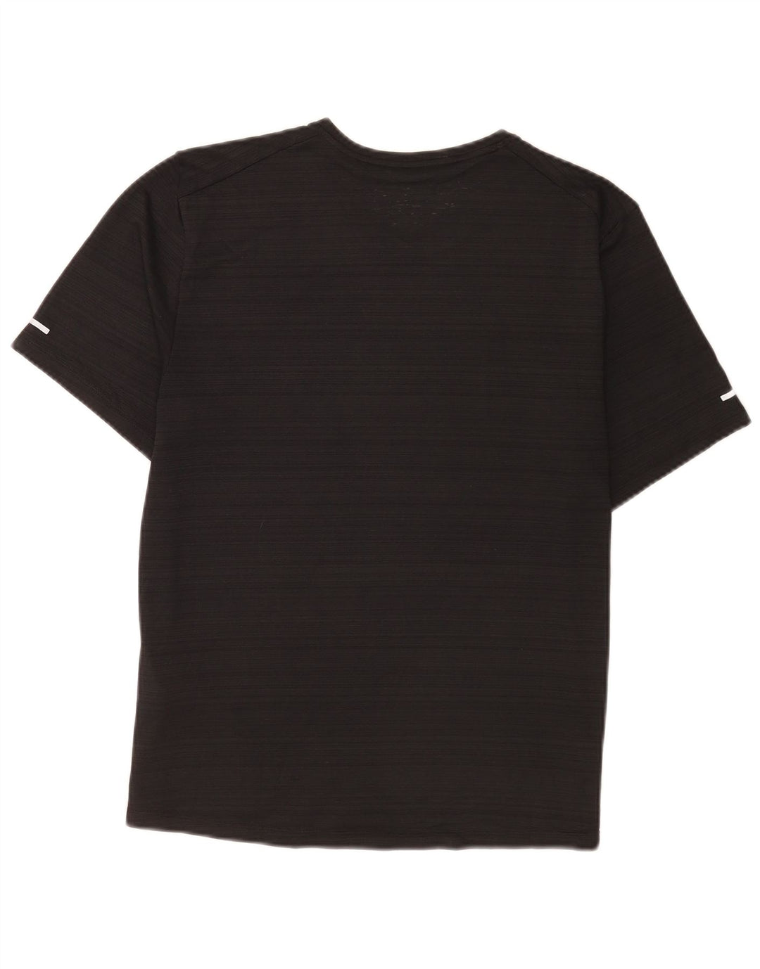 Мужская футболка Nike Dri Fit, средний черный полиэстер в тонкую полоску