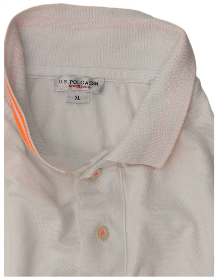 U.S. POLO ASSN. Mens Polo Shirt XL White