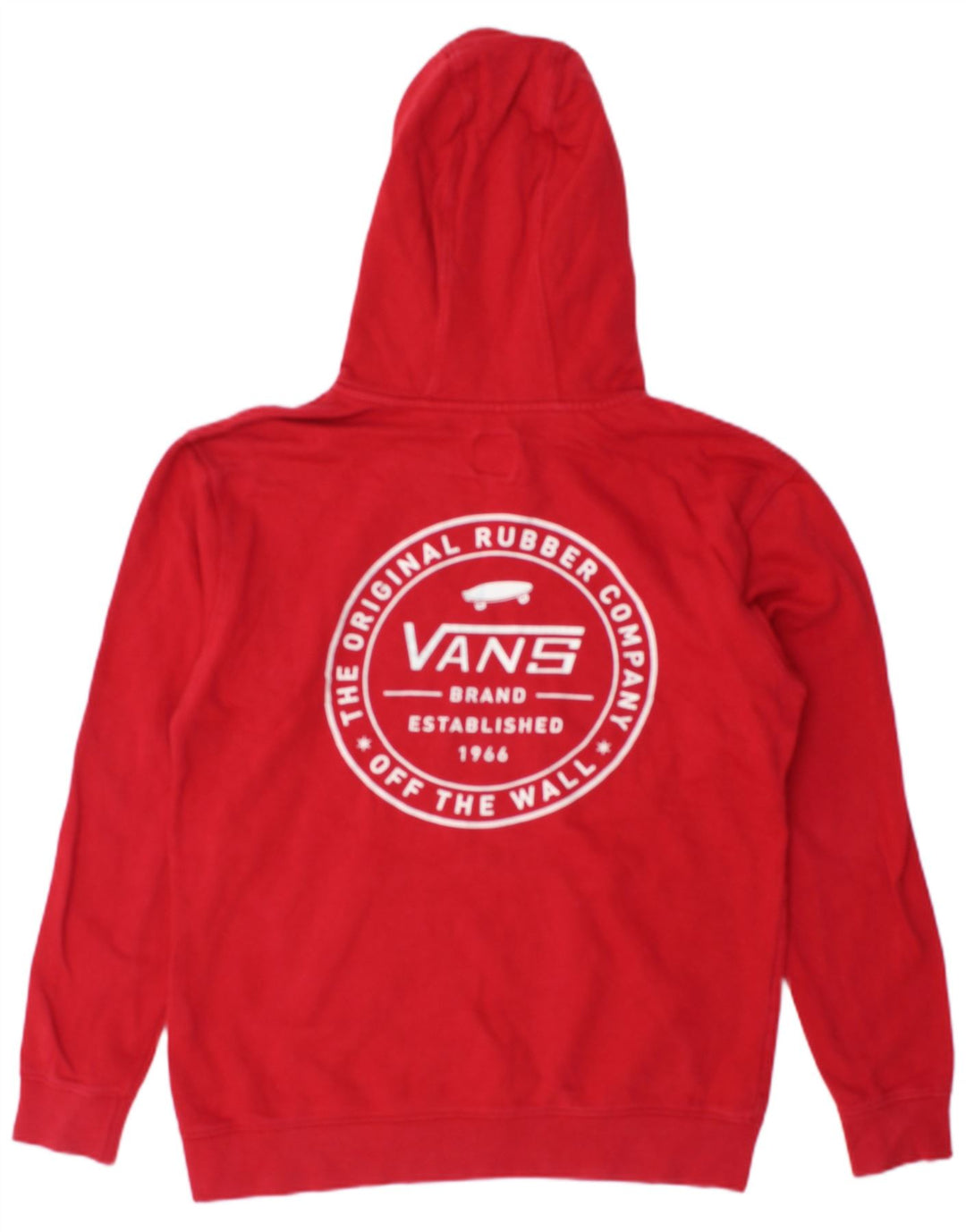Мужской джемпер с капюшоном VANS, маленький красный, хлопковый