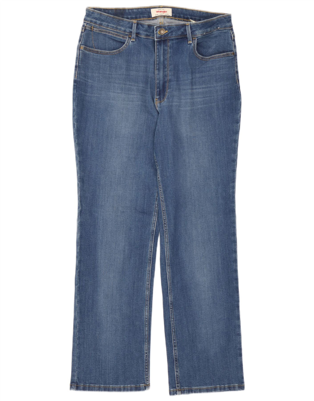 Женские прямые джинсы Wrangler W32 L30 синие, хлопок