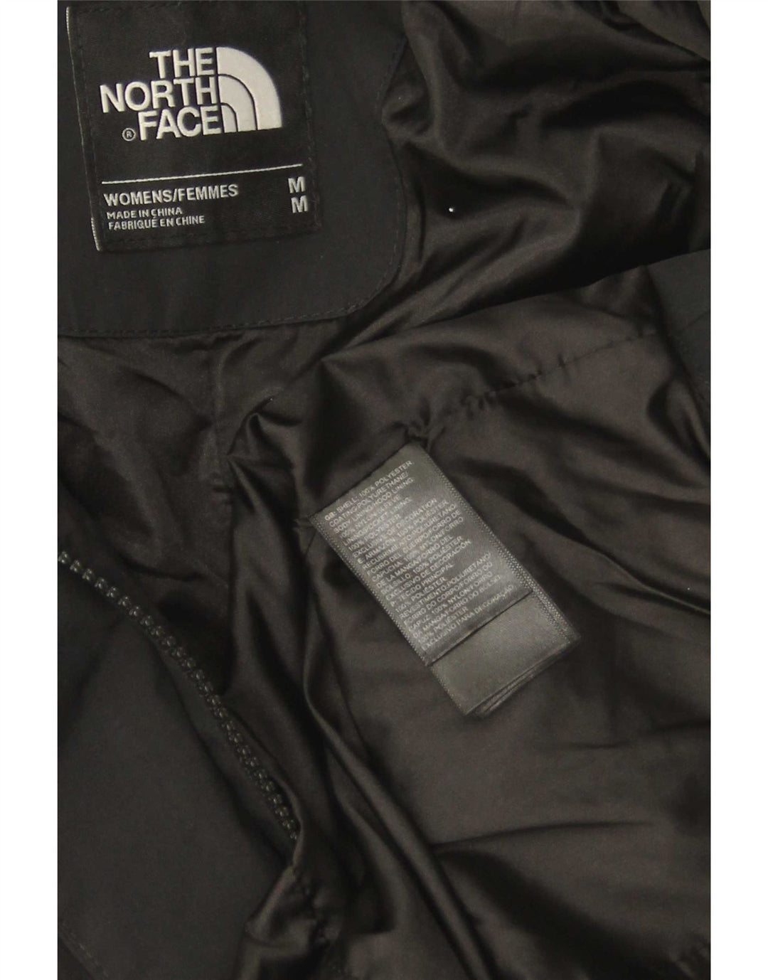 Женская парка с капюшоном The North Face UK 14, средний черный полиэстер
