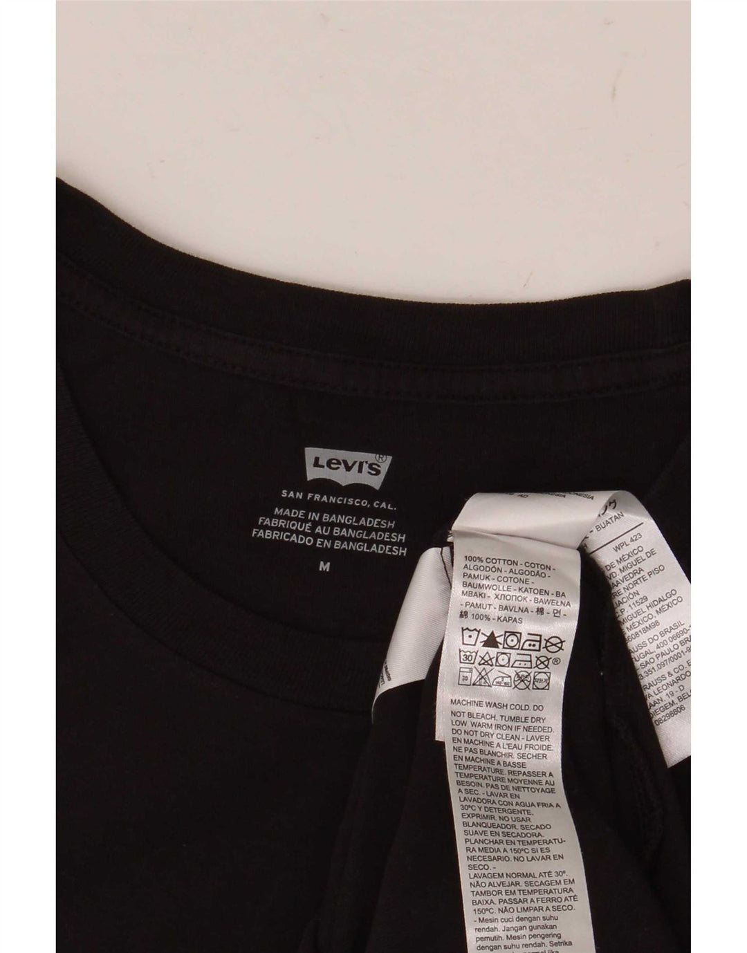 Женская футболка с рисунком Levi's Top UK 12, средний черный хлопок