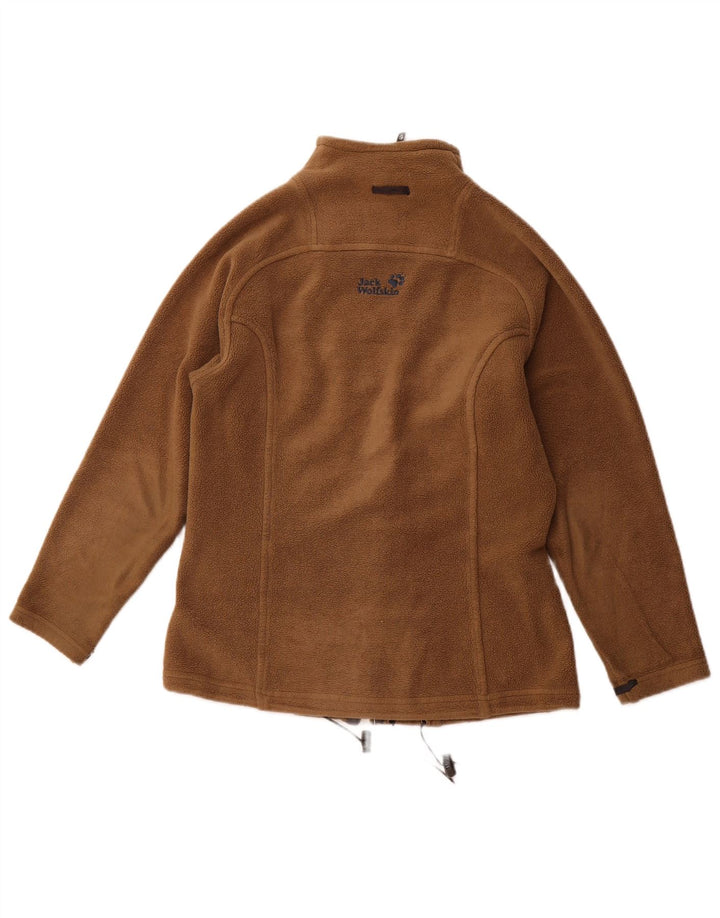 JACK WOLFSKIN Женская флисовая куртка оверсайз UK 6 XS Коричневая