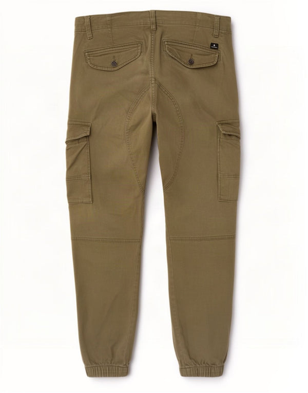 Мужские брюки-карго Jack & Jones Paul Tapered Joggers W32 L32, зеленый хлопок