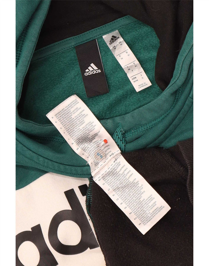 Мужской джемпер с капюшоном Adidas с рисунком, средний, разноцветный, с цветными блоками