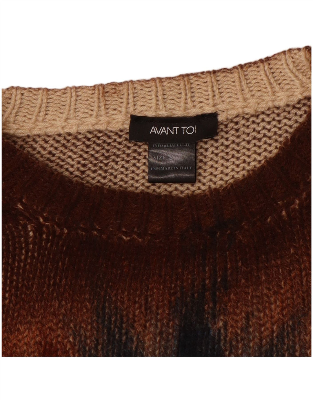 Винтажный женский свободный джемпер с круглым вырезом, маленький коричневый свитер, Великобритания, 10 цветов тай-дай