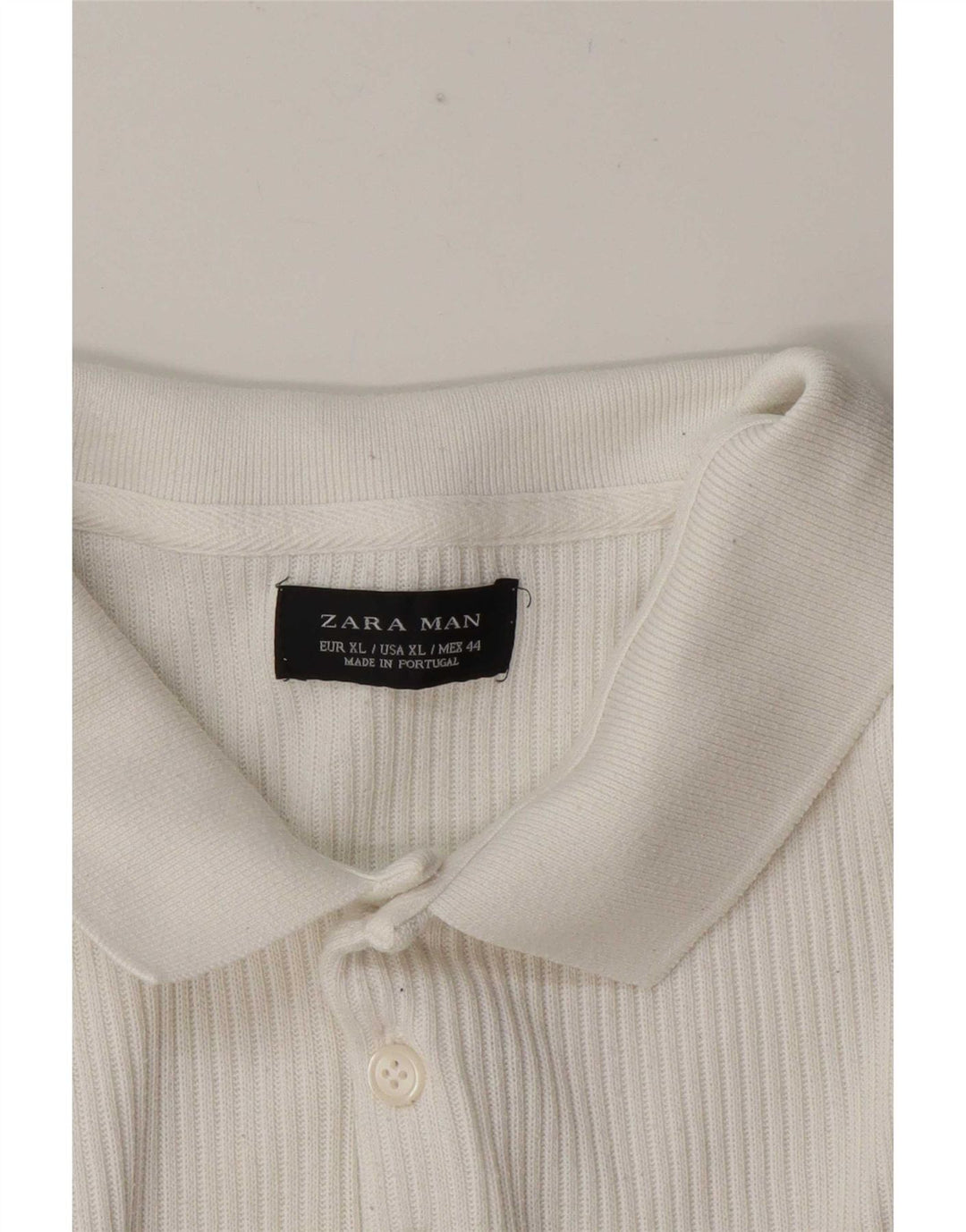 Мужская рубашка-поло Zara XL, белая