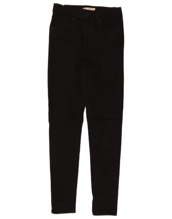 Женские суперскинни Levi's Mile High W27 L30, черный хлопок