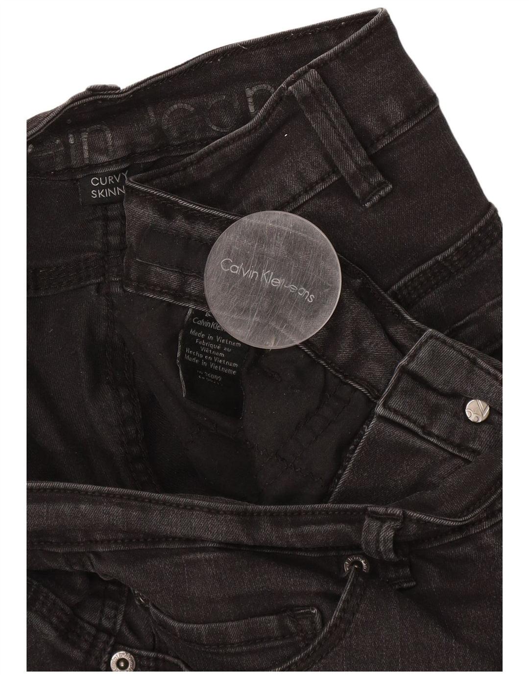 Женские джинсы скинни CALVIN KLEIN W34 L30 Серые