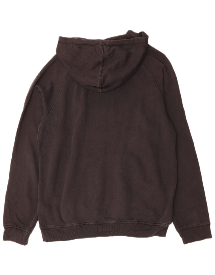 Мужской джемпер с капюшоном ADIDAS, черный, хлопковый, среднего размера