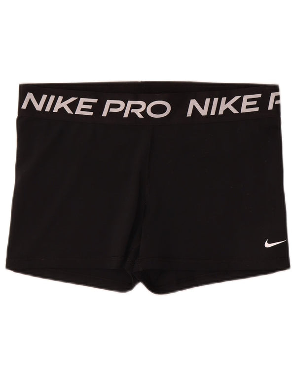 Женские спортивные шорты Nike Dri Fit с графическим рисунком UK 18 XL, черный полиэстер