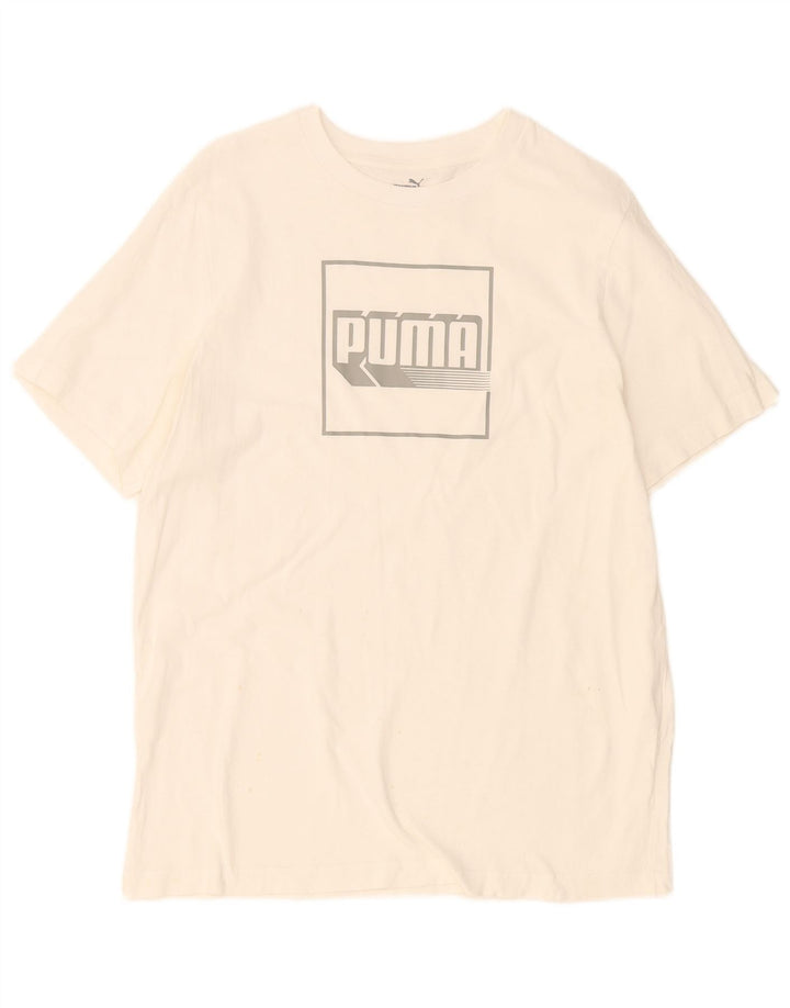Мужская футболка с рисунком Puma, большая белая