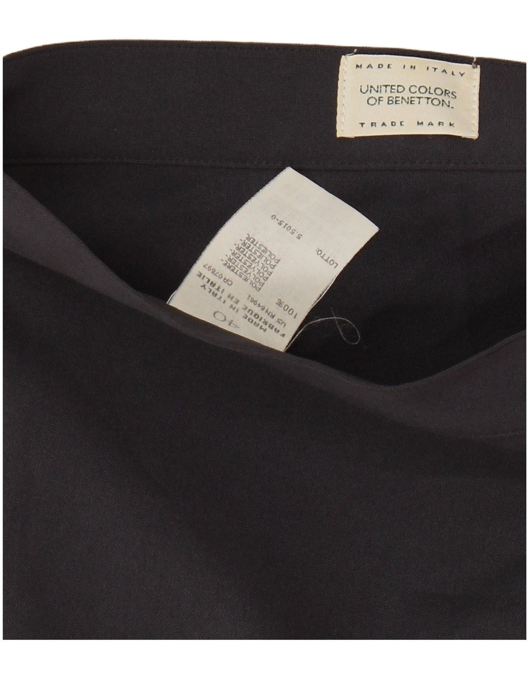 Benetton Женская мини-юбка IT 40 Small W26 Темно-синий полиэстер