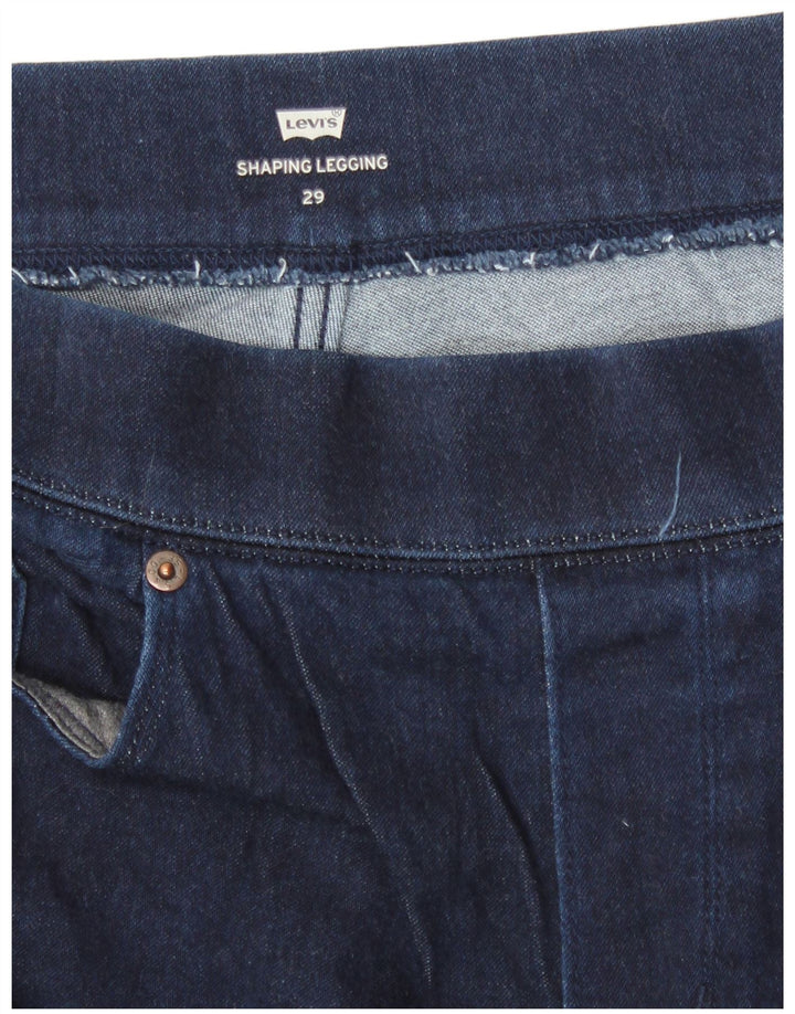 Женские джинсы скинни Levi's W29 L30, темно-синие, хлопковые