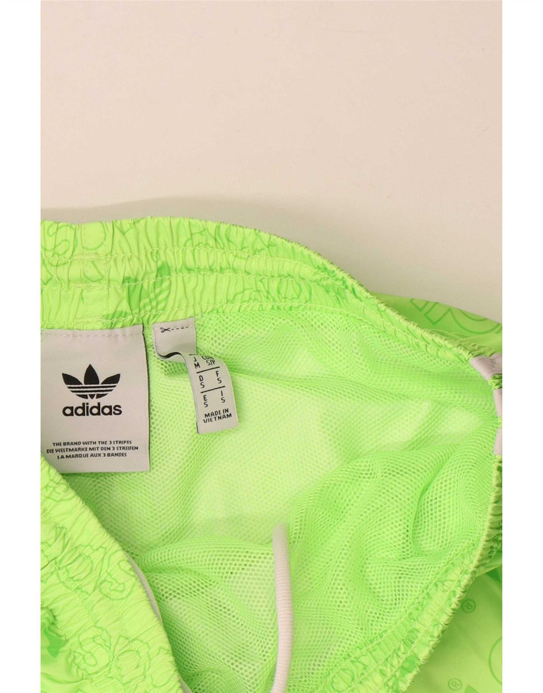 Мужские спортивные шорты Adidas с графическим рисунком, маленькие зеленые из полиэстера