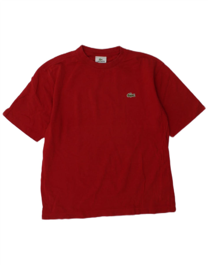 Мужская футболка Lacoste, размер 3, маленький красный хлопок