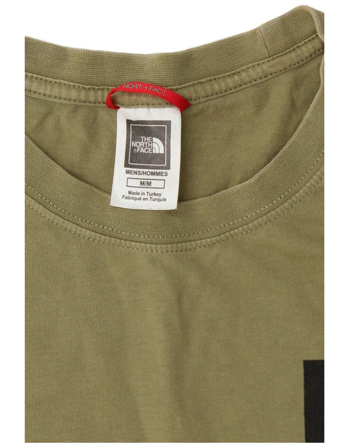 Мужская футболка THE NORTH FACE, средний цвет, хаки, хлопок