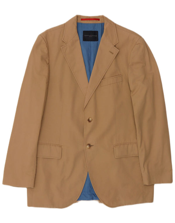 TOMMY HILFIGER Мужской пиджак на 2 пуговицах EU 52 XL Бежевый хлопок