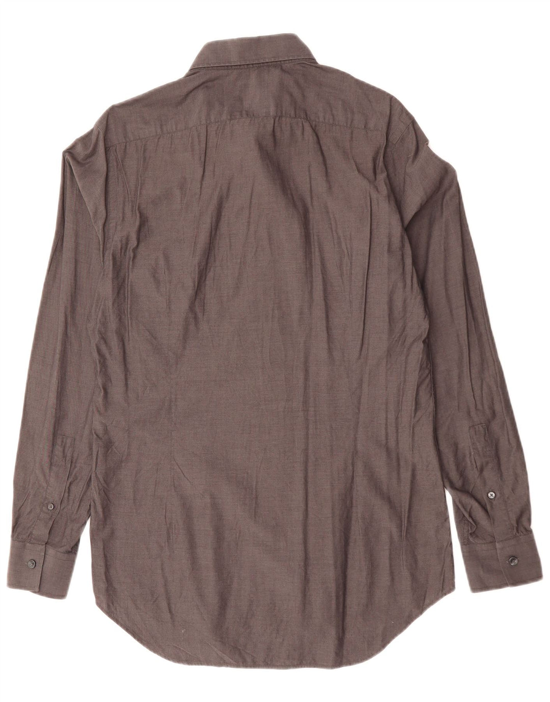 Мужская рубашка приталенного кроя CALVIN KLEIN, размер 41, 16, большая, серая