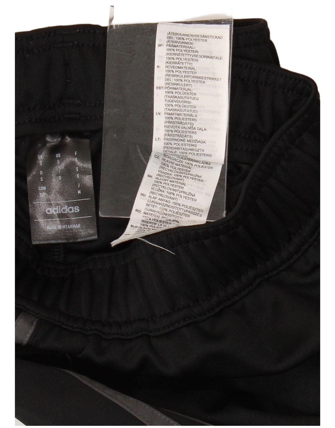 Мужские спортивные брюки ADIDAS, маленькие черные, полиэстер