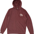 JACK & JONES Mens Hoodie Jumper Medium Maroon Polyester Vintage Jack & Jones and Second-Hand Jack & Jones from Messina Hembry 