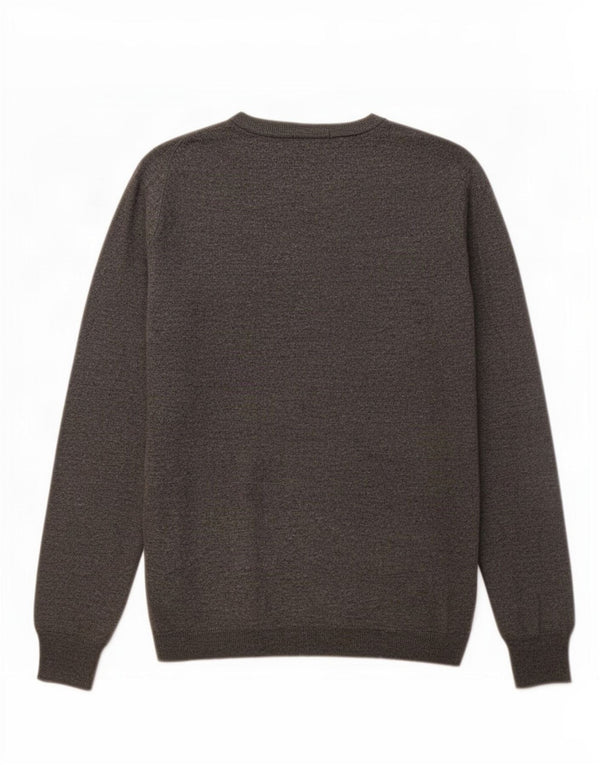 Женский джемпер с v-образным вырезом Massimo Dutti UK 16, большой серый с узором аргайл/бриллиант