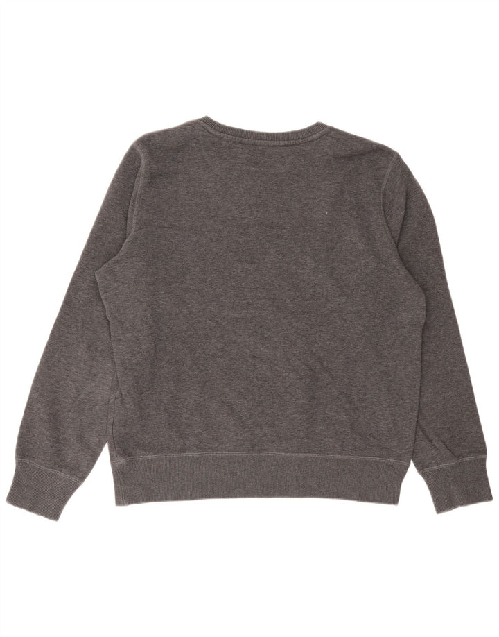Мужской свитшот Nike Dri Fit, хлопковый джемпер среднего серого цвета