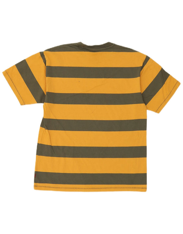 Levi's Mens Vintage Fit T-Shirt Top Small Yellow Striped Cotton