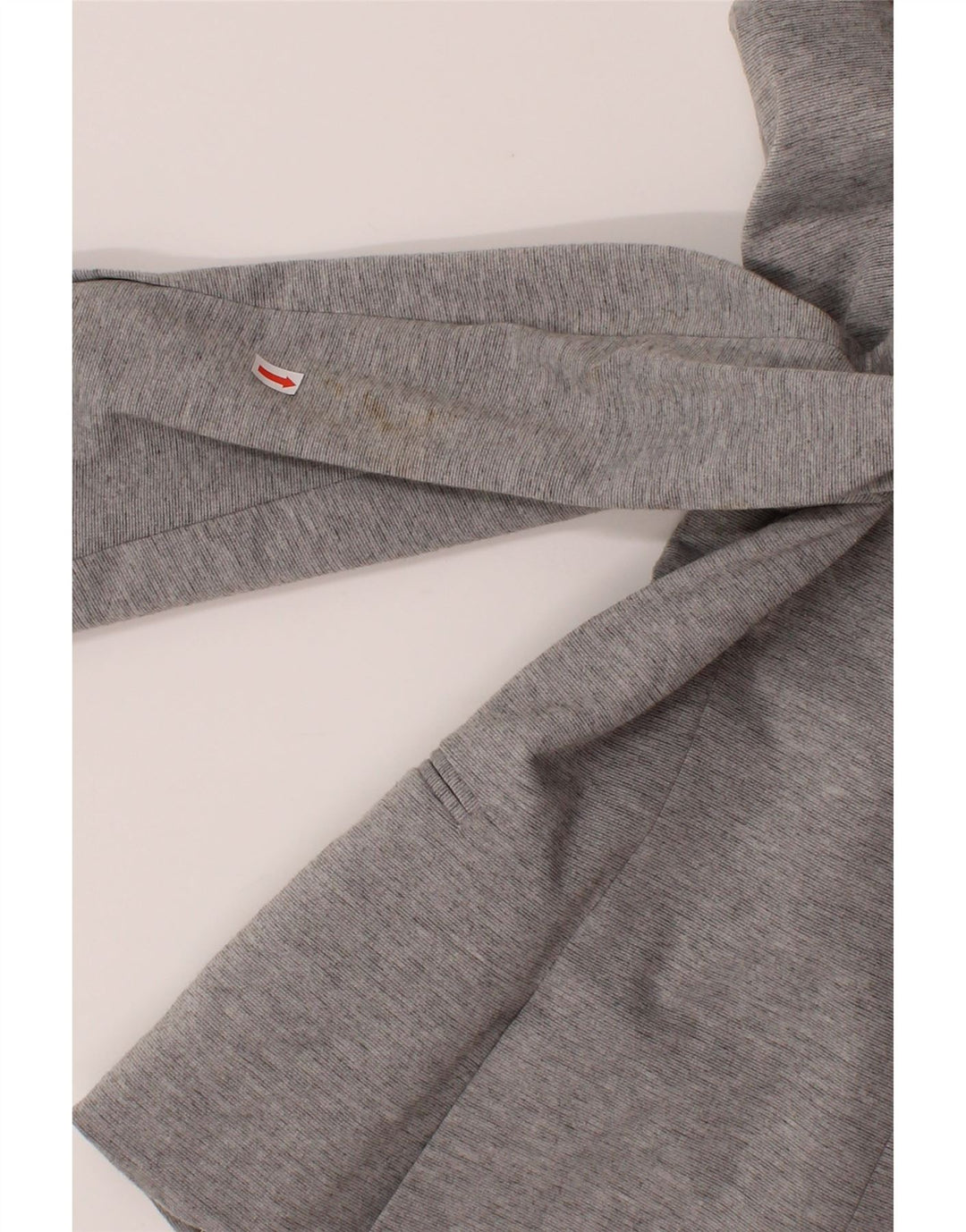 VINTAGE Womens 1 Button Blazer Jacket UK 14 Medium Grey Polyester Vintage Vintage and Second-Hand Vintage from Messina Hembry 