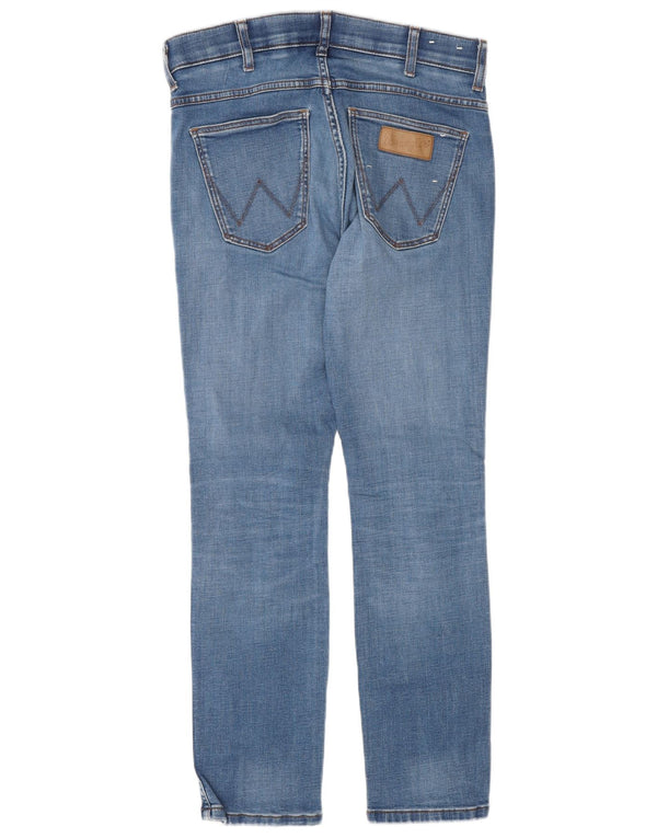 Мужские джинсы Wrangler Larston Slim W30 L30, синий хлопок