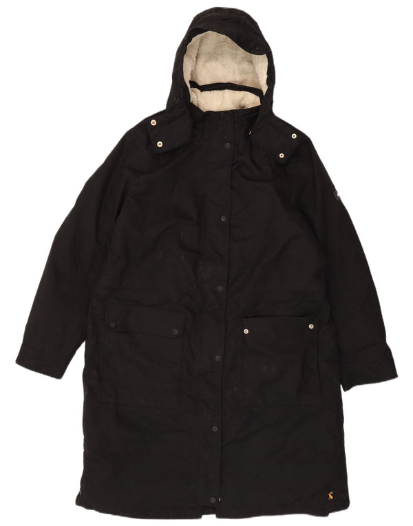 Женская парка Joules с капюшоном UK 18 XL, черный полиэстер