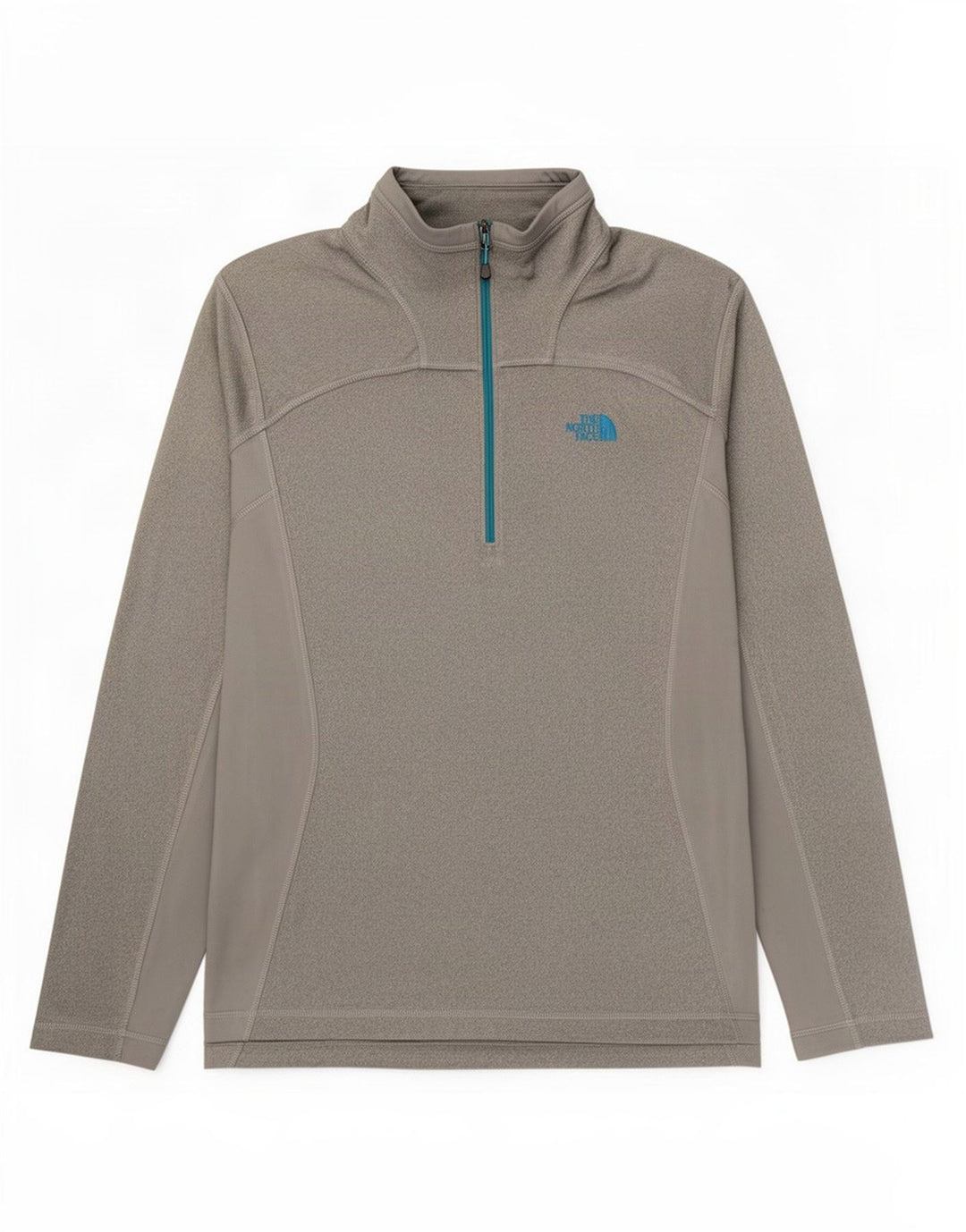 Мужской пуловер с воротником на молнии The North Face, средний серый в крапинку