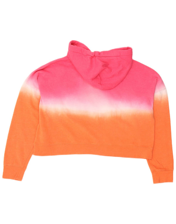 CALVIN KLEIN Женский джемпер с капюшоном оверсайз UK 14 Средний Разноцветный