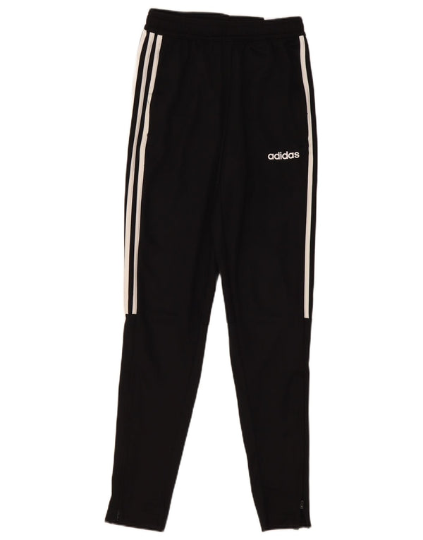 Мужские спортивные брюки Adidas XS из полиэстера в черную полоску Спортивные