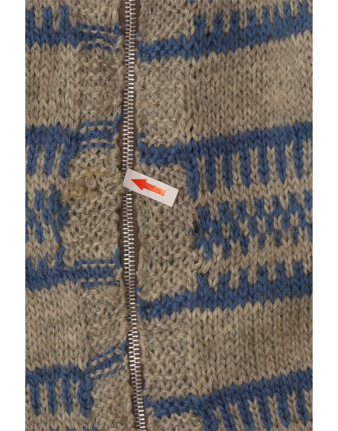 Винтажный мужской кардиган-свитер в большую серую полоску