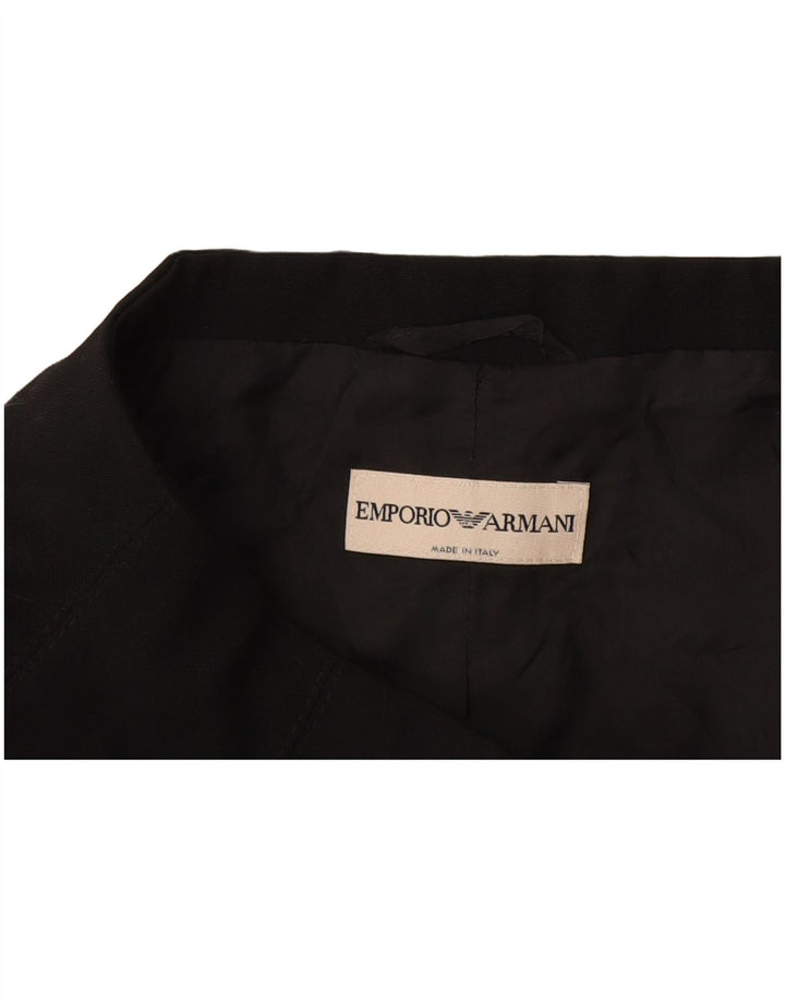 Emporio Armani Женский пиджак на 3 пуговицах UK 4 XS Черный