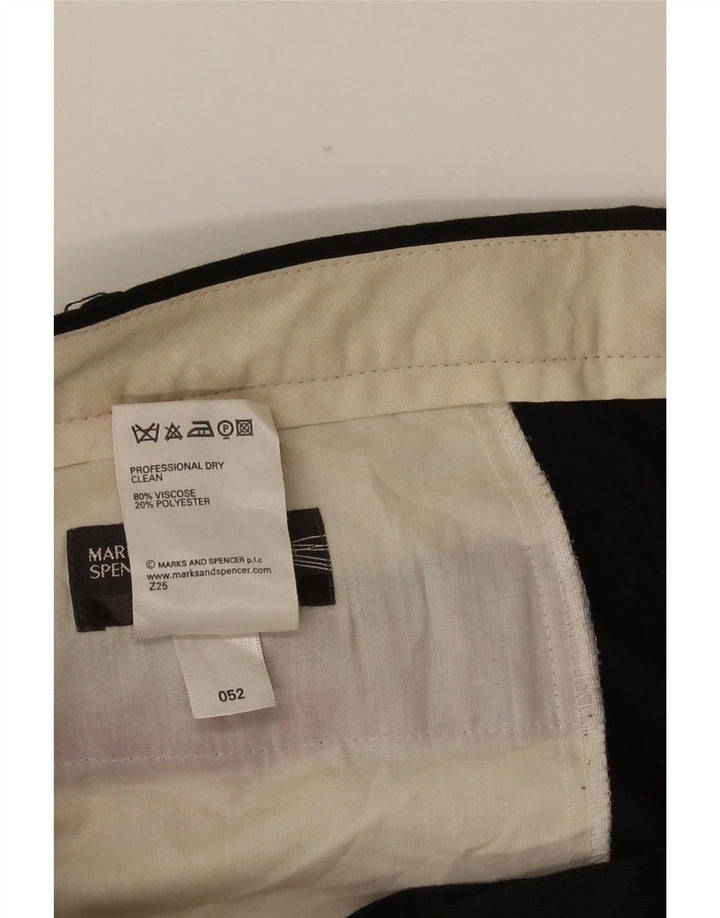 Мужские костюмные брюки Marks & Spencer W42 L33 черные из вискозы