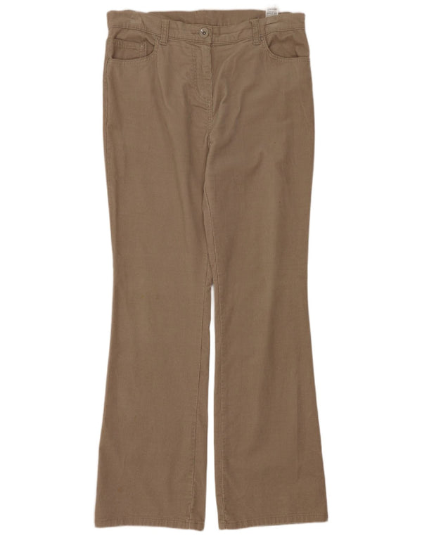 Женские вельветовые брюки Marks & Spencer Bootcut UK 12 Medium W32 L30 Бежевые