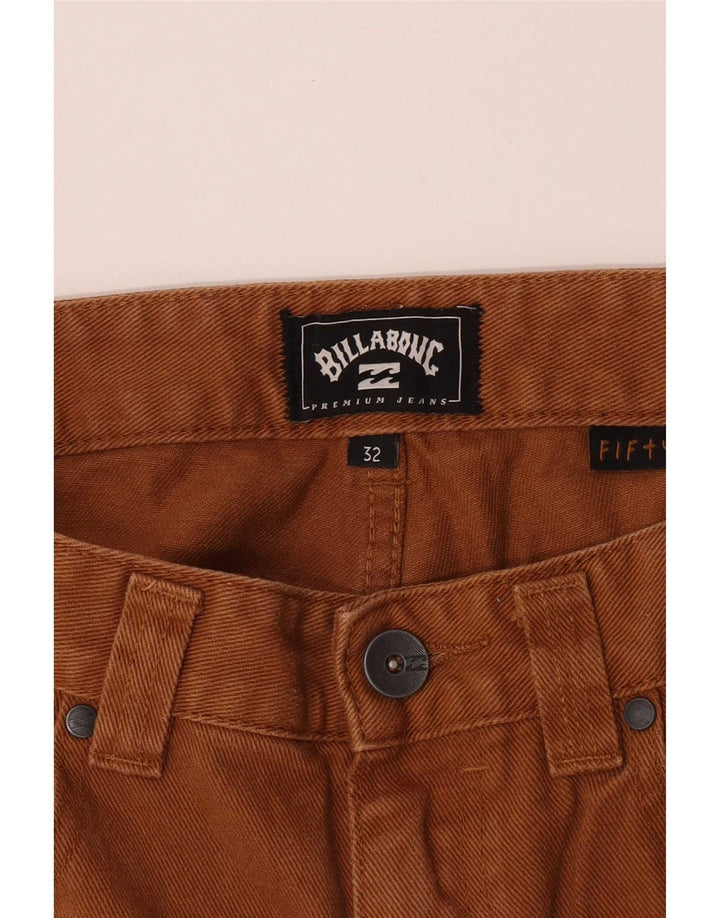 Мужские прямые джинсы Billabong W32 L31, коричневые, хлопковые