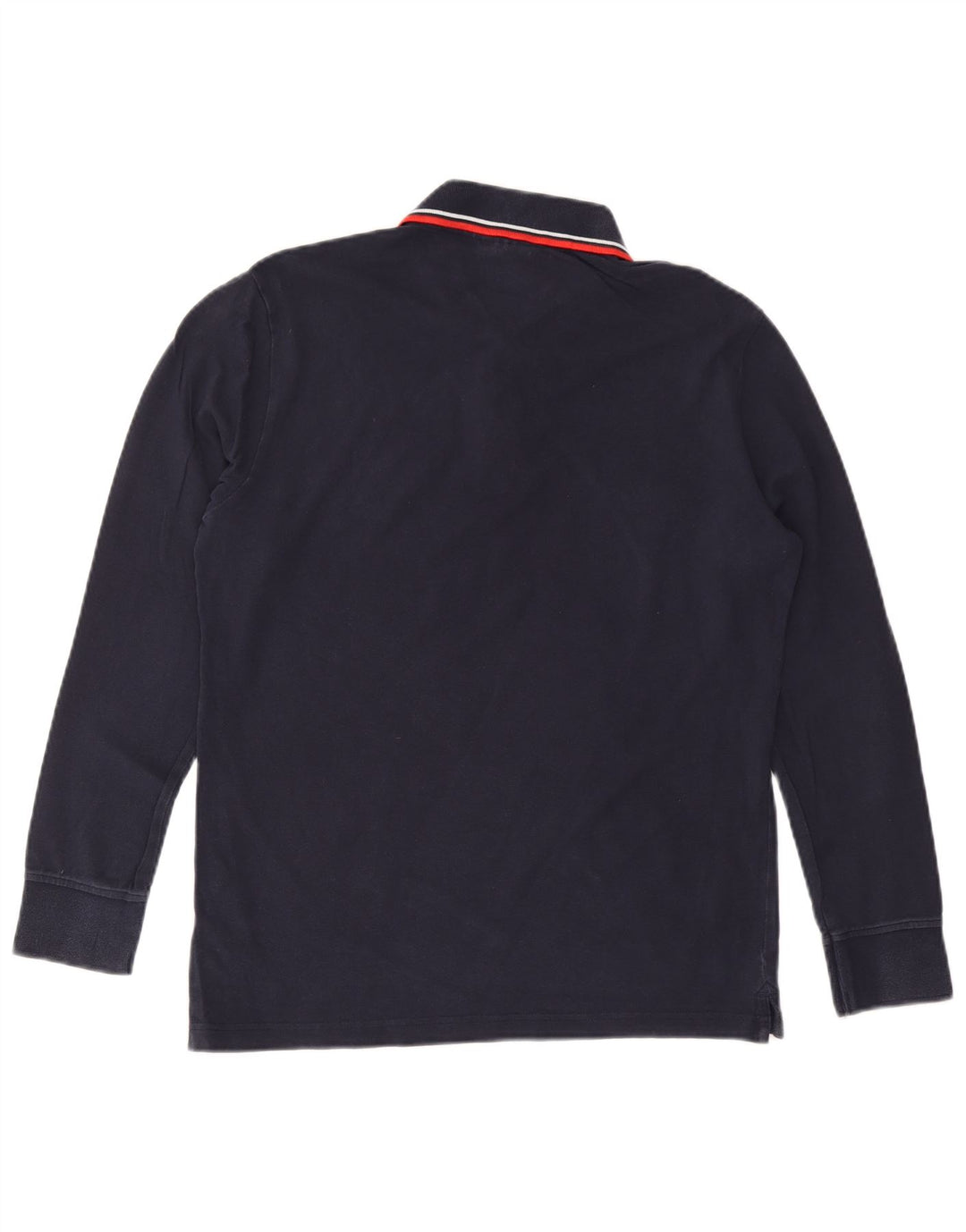 Мужская рубашка поло DIADORA с длинным рукавом, темно-синяя, хлопковая